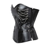 Schwarzes Gothic Steampunk Korsett