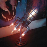 Steampunk Raketenlampe