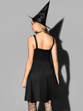 Goth Kleid mit Schnürung und Gürtel