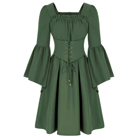 Grün Steampunk Renaissance Kleid