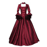 Steampunk Viktoria Satin Kleid