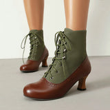 Steampunk Stiefel mit Chunky Absatz