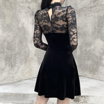 Gothic Kleid Langarm