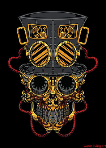 Steampunk Schädel Bild