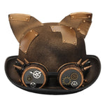 Steampunk Hut mit Katzenohren