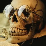 Steampunk Zahnradrundbrille