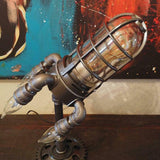 Steampunk Raketenlampe