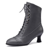 Steampunk Damen Schnürstiefel