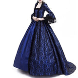 Blau Viktorianisches Zeitalter Kleid