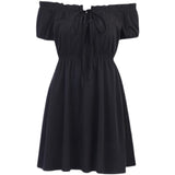 Schulterfreies Goth Kleid