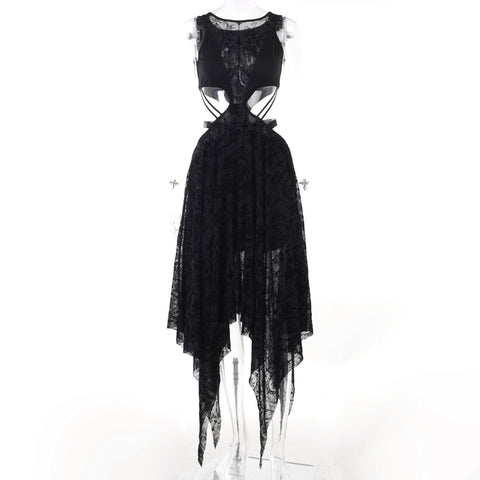 Schwarzes Gothic Kleid