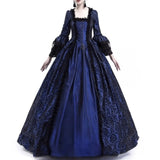 Blau Viktorianisches Zeitalter Kleid