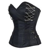 Schwarzes Gothic Steampunk Korsett