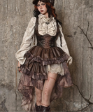 Asymmetrisches Steampunk Kleid