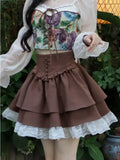 Brauner Steampunk Lolita Rock