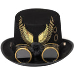 Steampunk Zylinder mit Goldenen Flügeln
