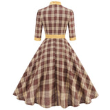 Schleifen Kariert Steampunk Kleid