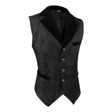 Steampunk Schwarz Weste