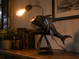 Steampunk Anglerfisch Lampe