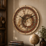 Steampunk Astronomische Wanduhr