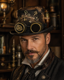 Steampunk Hut mit Schlüsseldekoration