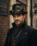 Steampunk Hut mit Uhrwerkdekor