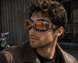 Steampunk Leder Brillen