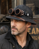 Steampunk Safarihut mit Schutzbrille