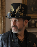 Steampunk Zylinder mit Goldenen Flügeln