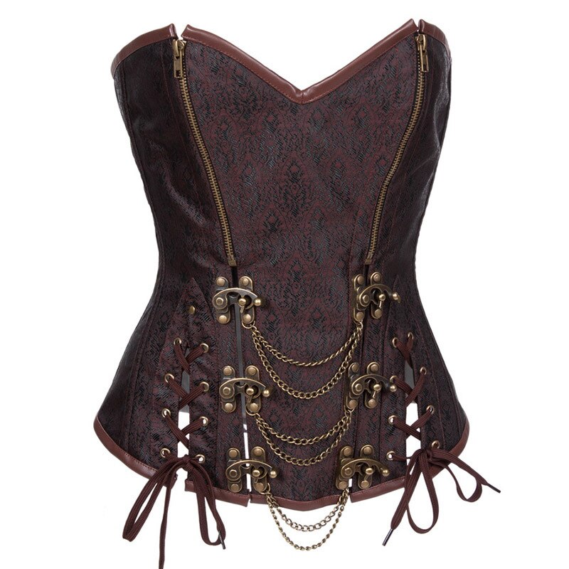 Steampunk Brokatkorsett