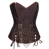 Steampunk Brokatkorsett