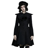 Steampunk Damenmantel Puffkragen