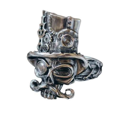 Steampunk Dandy Schädelring