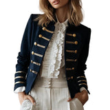 Steampunk Goldknopf Jacke