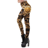 Steampunk Goldwerk Leggings