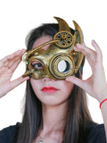 Steampunk Halbgesichtsmaske