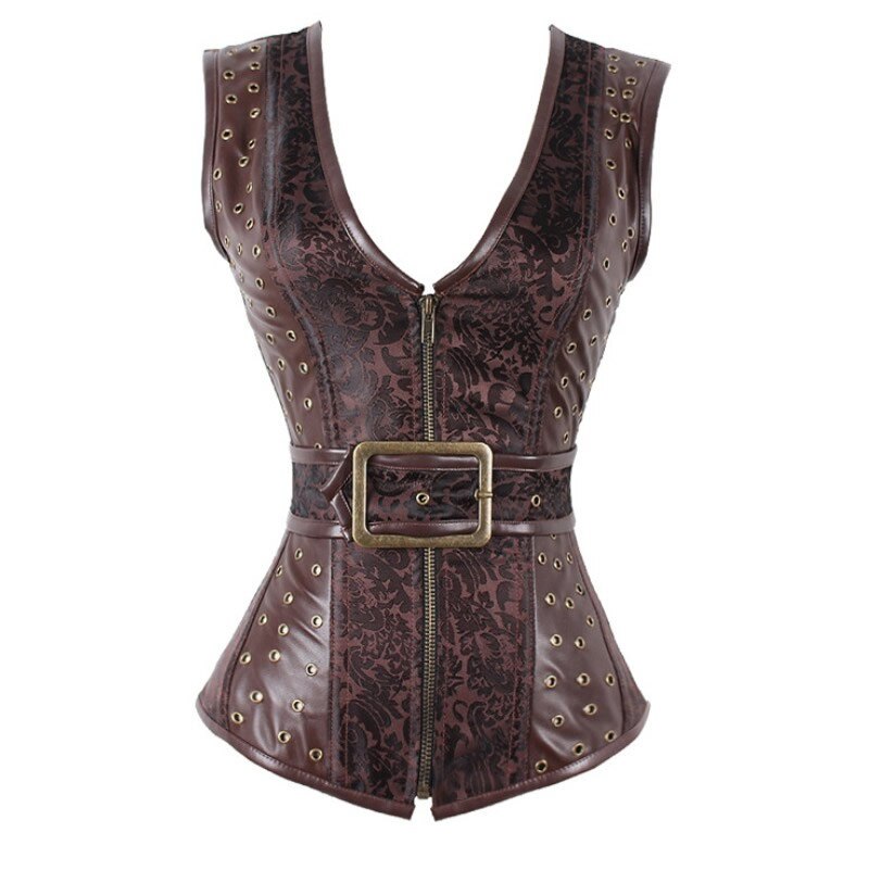 Steampunk Korsett Braun