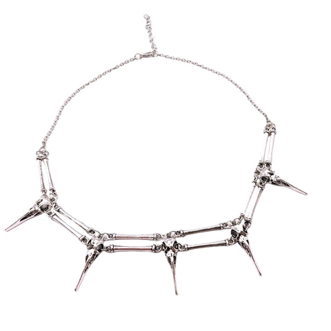 Steampunk Krähenkopf Kette