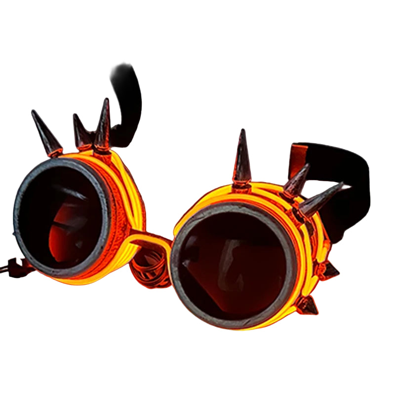 Steampunk Leuchtbrille