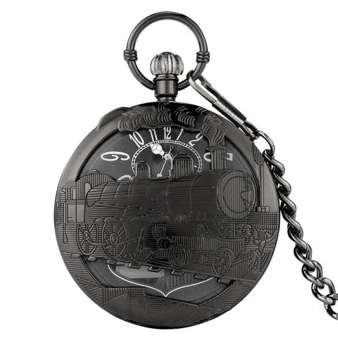 Steampunk Lokomotive Taschenuhr