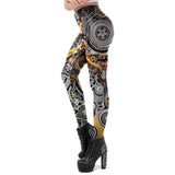 Steampunk Maschinenkraft Leggings