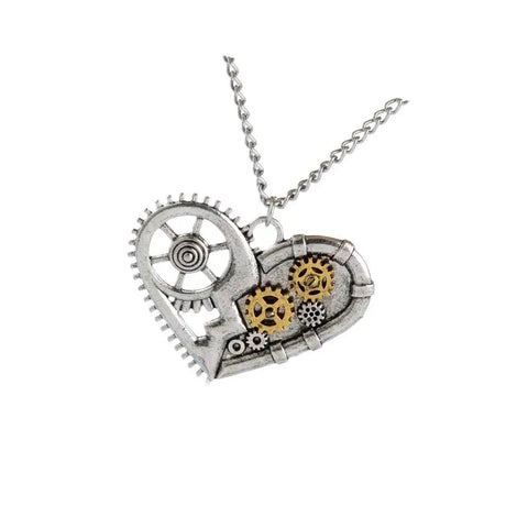 Steampunk Mechanisches Herz Kette