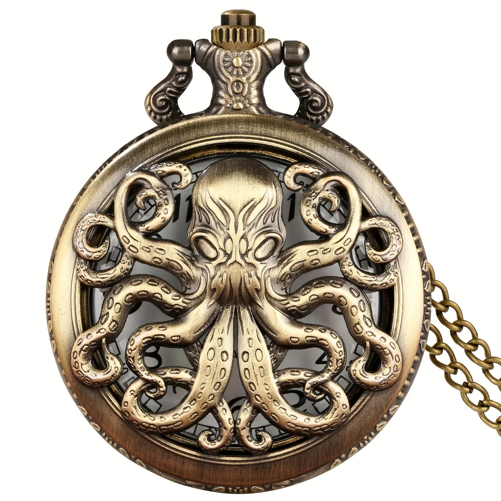 Steampunk Oktopus Uhr