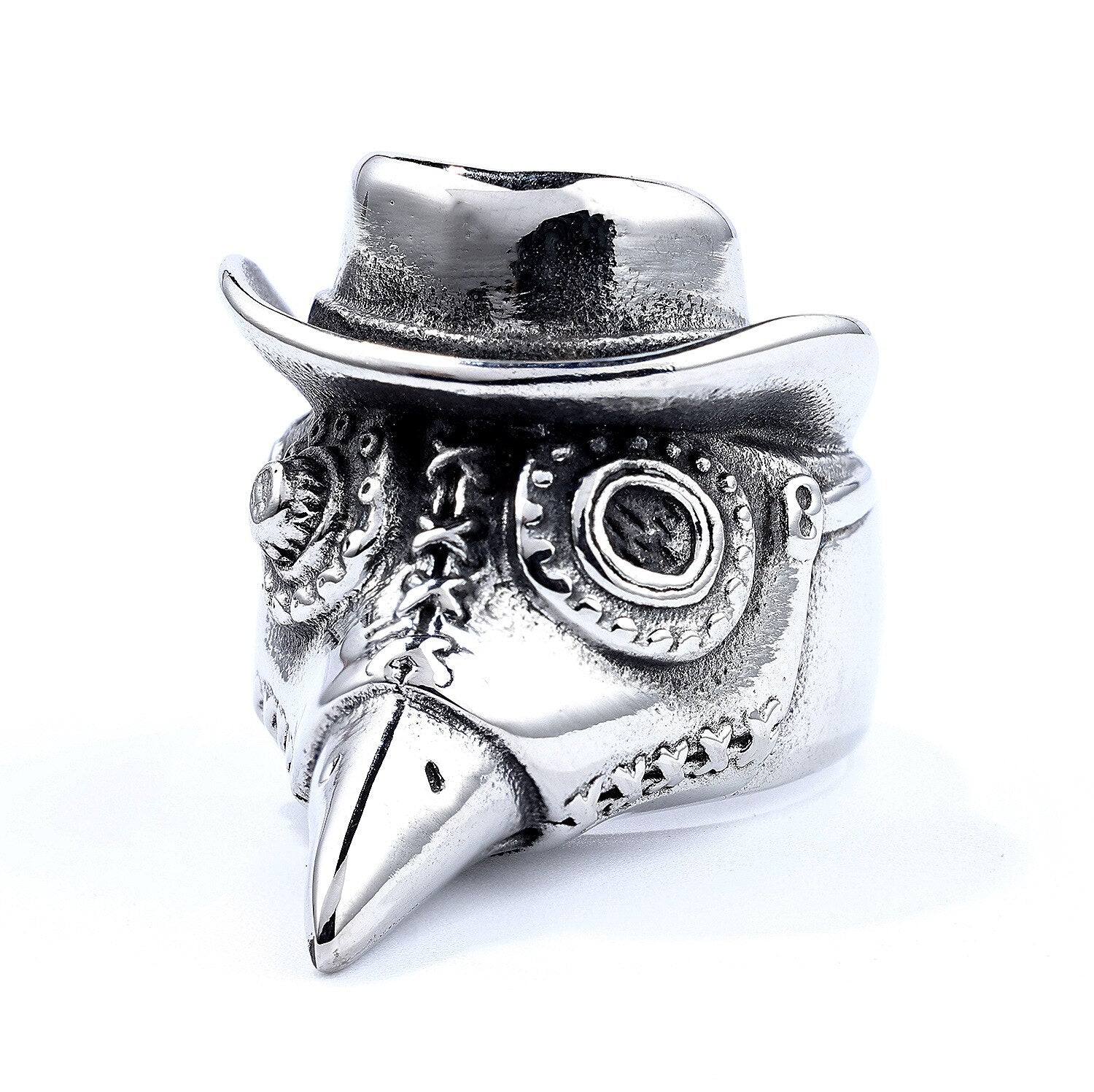 Steampunk Pestmaske Ring