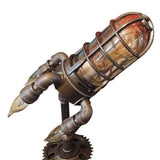 Steampunk Raketenlampe