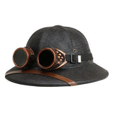 Steampunk Safarihut mit Schutzbrille