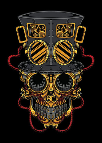 Steampunk Schädel Bild