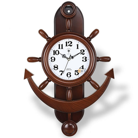 Steampunk Schiffsanker Wanduhr