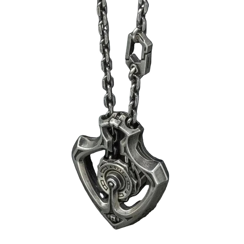 Steampunk Schild Kette