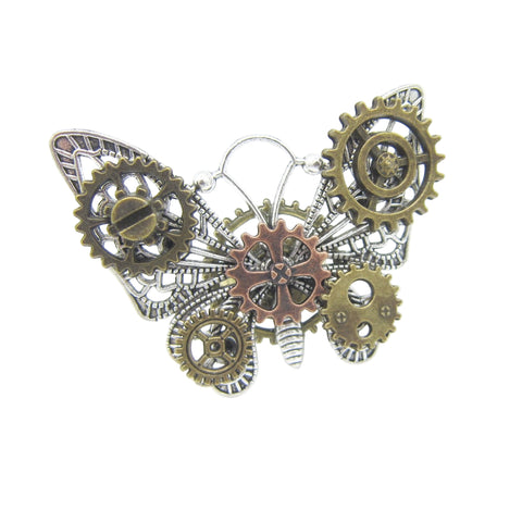 Steampunk Schmetterling Ring